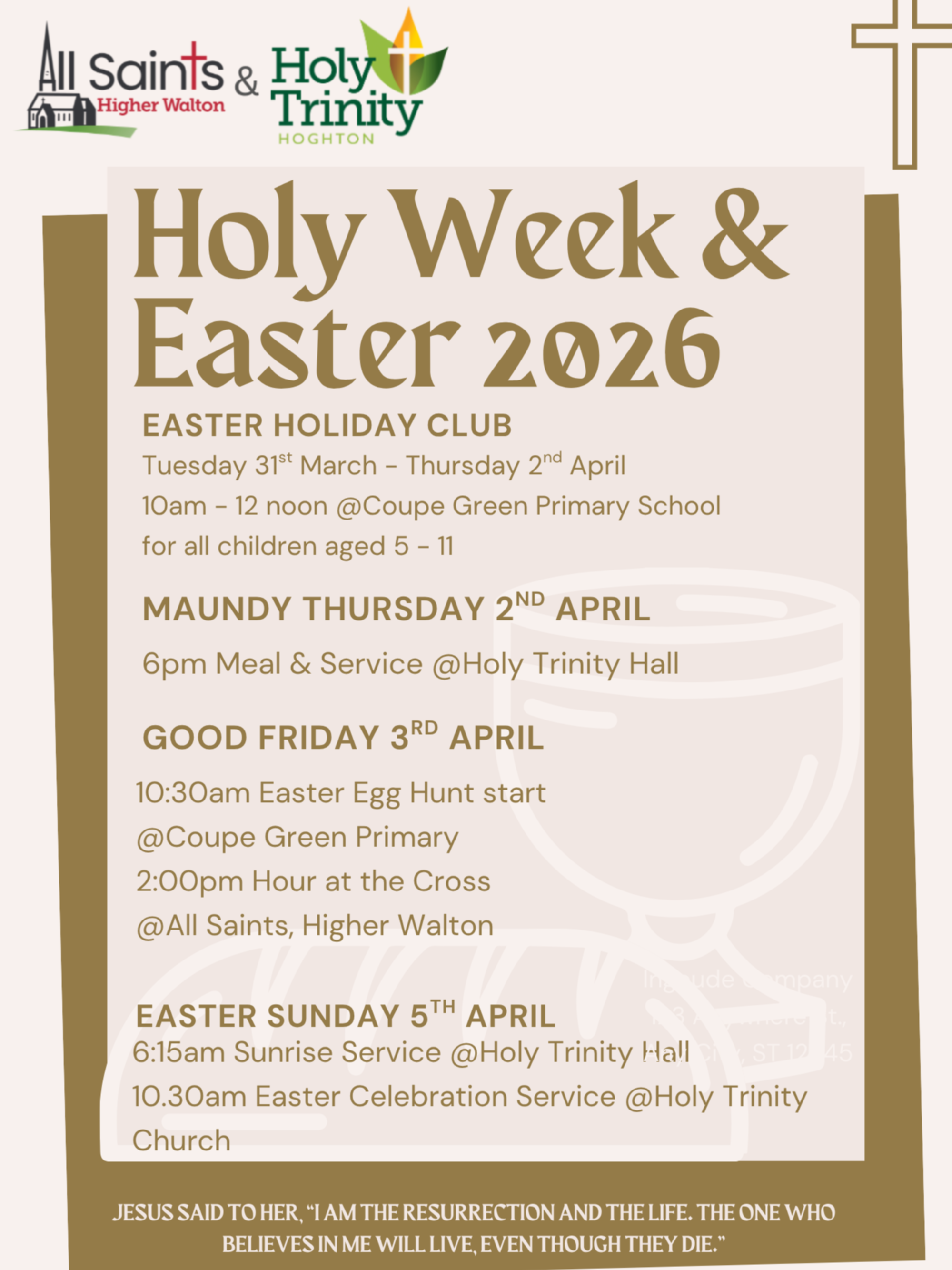 Holy Week & Easter 2026